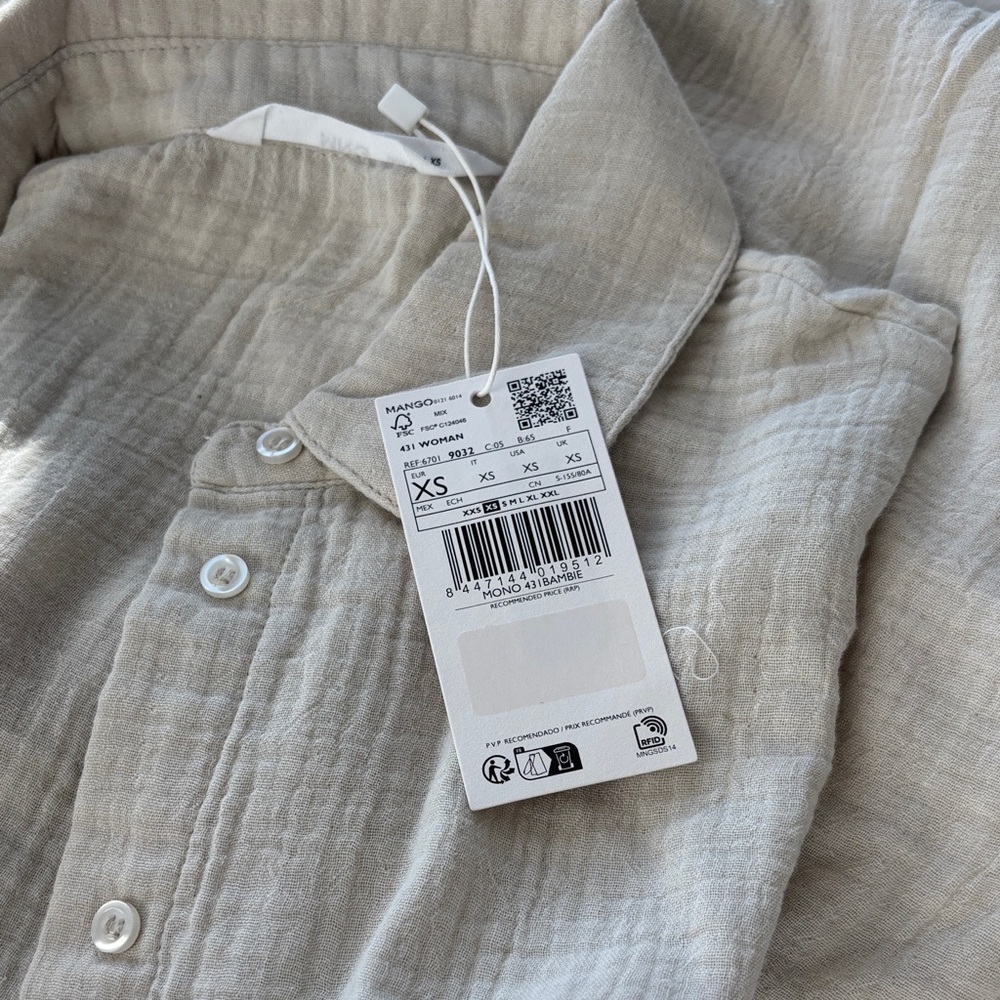 NWT Mango Belted Jumpsuit Cotton Summer Stylish Vacation Pantsuit - Picture 6 of 7